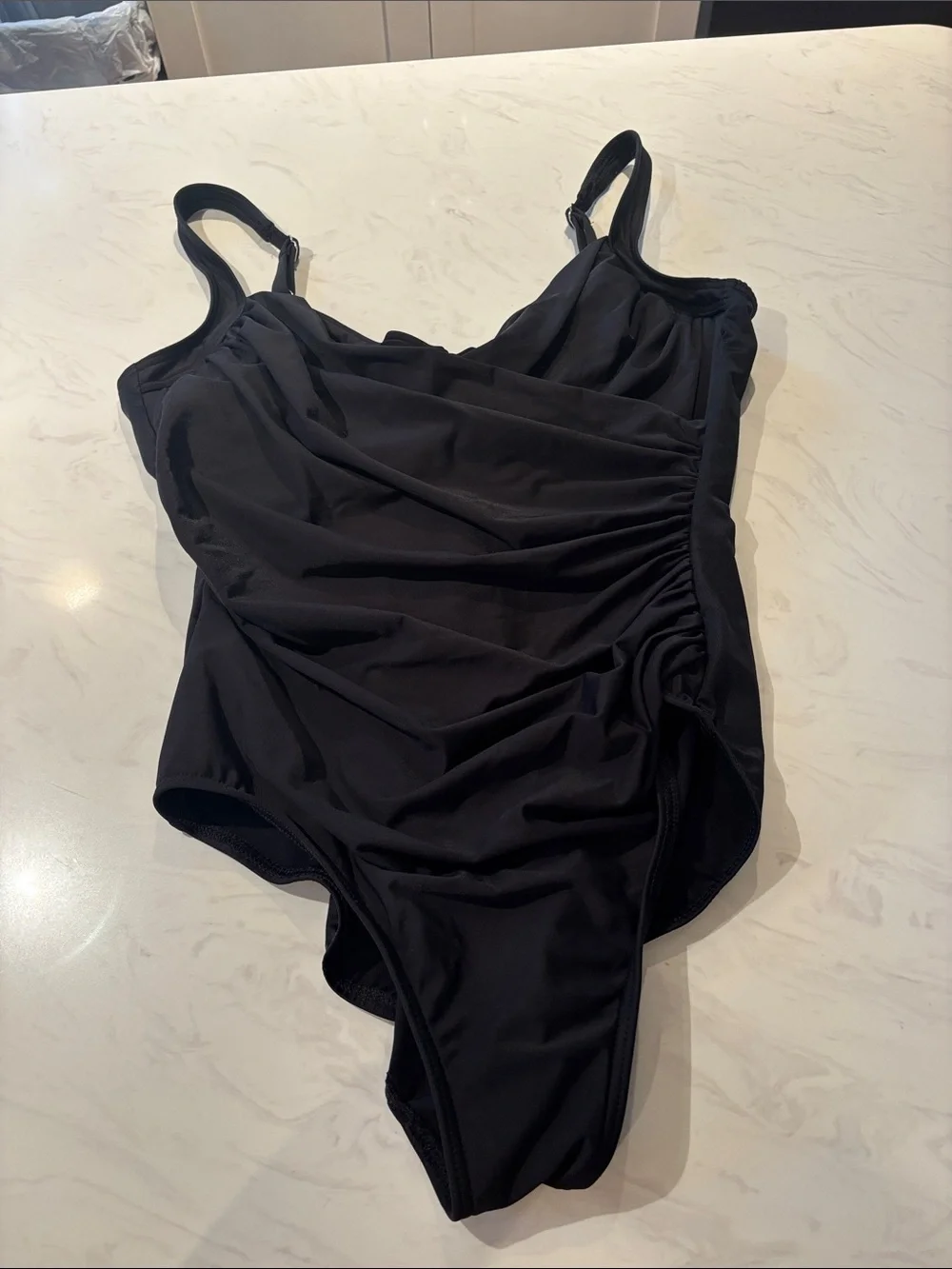 Black One-Piece Ruched Miraclesuit Swimsuit